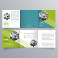 Tri-fold brochure template Minimalistic geometric design for corporate and business. Creative concept brochure vector template.