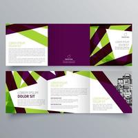 Tri-fold brochure template Minimalistic geometric design for corporate and business. Creative concept brochure vector template.