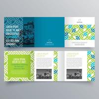 Tri-fold brochure template Minimalistic geometric design for corporate and business. Creative concept brochure vector template.