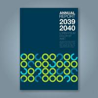 cover annual report type a vector