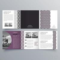 Tri-fold brochure template Minimalistic geometric design for corporate and business. Creative concept brochure vector template.