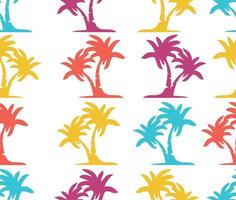 art design seamless pattern fabric material, background, coconut tree template vector