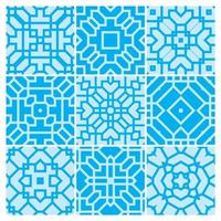 tiles patterns seamless design in Vector illustration Free Vector