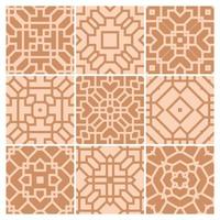 tiles patterns seamless design in Vector illustration Free Vector