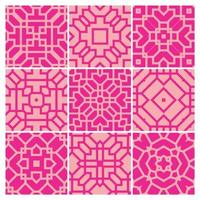 tiles patterns seamless design in Vector illustration Free Vector