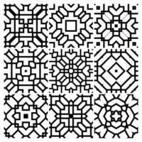 tiles patterns seamless design in Vector illustration Free Vector
