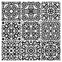 tiles patterns seamless design in Vector illustration Free Vector