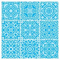 tiles patterns seamless design in Vector illustration Free Vector