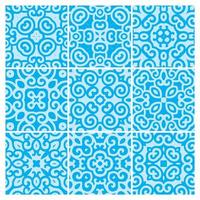 patrones de azulejos diseño sin costuras en ilustración vectorial vector gratis