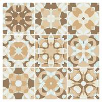 tiles patterns seamless design Vector