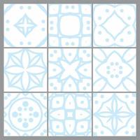 tiles patterns seamless design vector