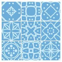 tiles patterns seamless design vector