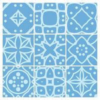 tiles patterns seamless design vector