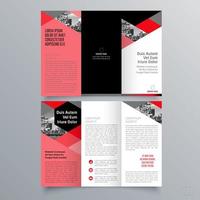 Tri-fold brochure template Minimalistic geometric design for corporate and business. Creative concept brochure vector template.