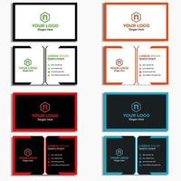 Unique and modern corporate business card design template vector