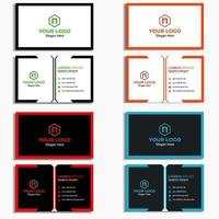 Unique and modern corporate business card design template vector