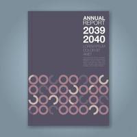 cover annual report type a vector