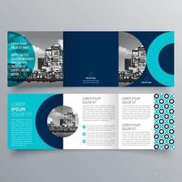 Tri-fold brochure template Minimalistic geometric design for corporate and business. Creative concept brochure vector template.