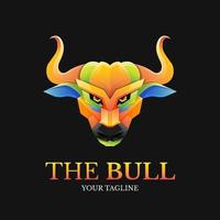 BULL Head illustration 01 vector