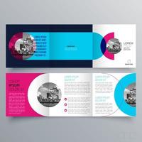diseño geométrico minimalista de plantilla de folleto tríptico para empresas y negocios. plantilla de vector de folleto de concepto creativo.