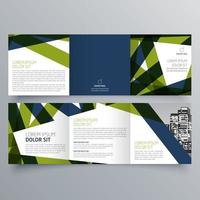 Tri-fold brochure template Minimalistic geometric design for corporate and business. Creative concept brochure vector template.