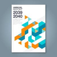 minimal geometric shapes design background for business annual report book cover brochure flyer poster vector