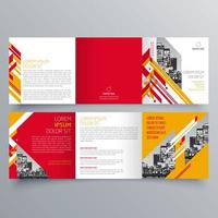 Tri-fold brochure template Minimalistic geometric design for corporate and business. Creative concept brochure vector template.