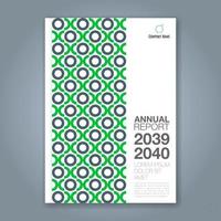 fondo de círculo geométrico mínimo abstracto para informe anual de negocios portada de libro folleto cartel de volante vector