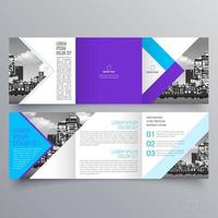 Tri-fold brochure template Minimalistic geometric design for corporate and business. Creative concept brochure vector template.