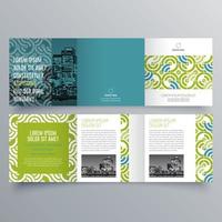 Tri-fold brochure template Minimalistic geometric design for corporate and business. Creative concept brochure vector template.