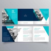 Tri-fold brochure template Minimalistic geometric design for corporate and business. Creative concept brochure vector template.