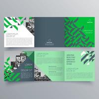 Tri-fold brochure template Minimalistic geometric design for corporate and business. Creative concept brochure vector template.