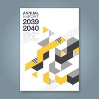 minimal geometric shapes design background for business annual report book cover brochure flyer poster vector