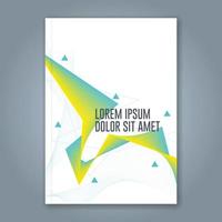 fondo de diseño de formas geométricas mínimas para informe anual de negocios portada de libro folleto folleto cartel vector