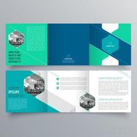 Tri-fold brochure template Minimalistic geometric design for corporate and business. Creative concept brochure vector template.