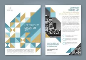 fondo de diseño de formas geométricas mínimas para informe anual de negocios portada de libro folleto folleto cartel vector