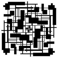 patrón geométrico abstracto en blanco y negro vector