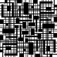 Abstract black and white geometric pattern vector