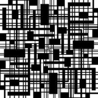 Abstract black and white geometric pattern vector