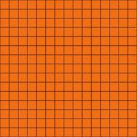 patrón abstracto sin costuras con muchos cuadrados naranjas geométricos con cuadros de línea de borde negro. diseño vectorial papel, tela, tela, tecnología, vestido, estampado, cosecha, halloween, conceptos de otoño. vector