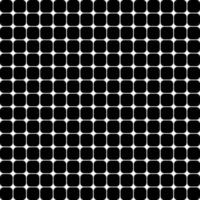 Seamless abstract pattern with many geometric black squared rounded edges boxes. Vector background design. Paper, cloth, fabric, cloth, dress, napkin, printing, present, sheet, shirt, bed concepts.
