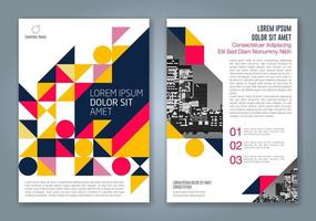 minimal geometric shapes design background for business annual report book cover brochure flyer poster vector