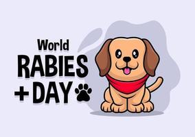 World Rabies Day vector illustration banner. Observed each year on September 28th across the globe. Vector eps 10