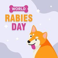 World Rabies Day vector illustration banner. Observed each year on September 28th across the globe. Vector eps 10