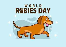 World Rabies Day vector illustration banner. Observed each year on September 28th across the globe. Vector eps 10