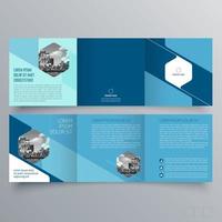 Tri-fold brochure template Minimalistic geometric design for corporate and business. Creative concept brochure vector template.