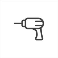 Vector sign of The screwdriver symbol is isolated on a white background. screwdriver icon color editable.