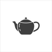 Vector sign of The Teapot symbol is isolated on a white background. Teapot icon color editable.