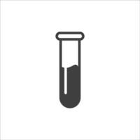 Vector sign of The Flask symbol is isolated on a white background. Flask icon color editable.