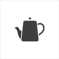 Vector sign of The Teapot symbol is isolated on a white background. Teapot icon color editable.